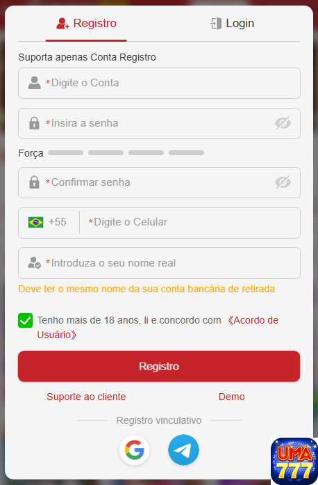 Experiência de Jogos uma777.com